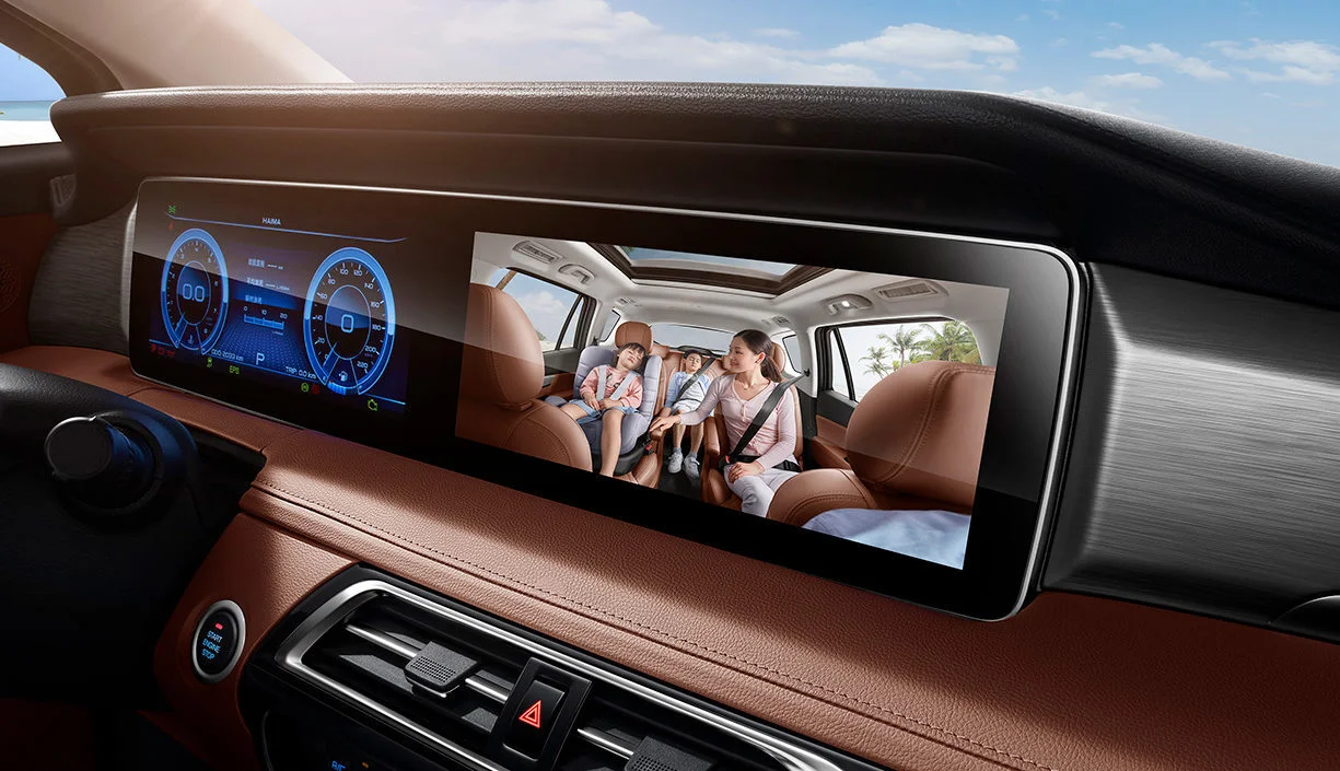 Камера заднего вида третьего ряда — удобство парковки Haima 7X.