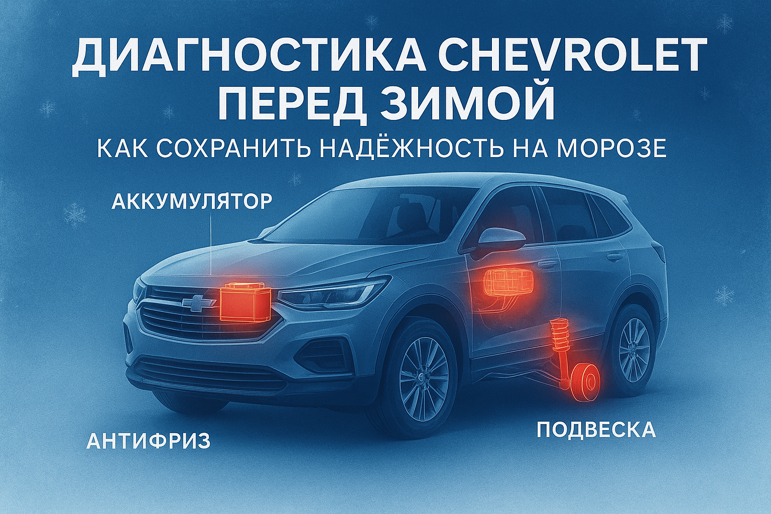 Диагностика Chevrolet перед зимой в официальном сервисе Автоцентр Сити Юг