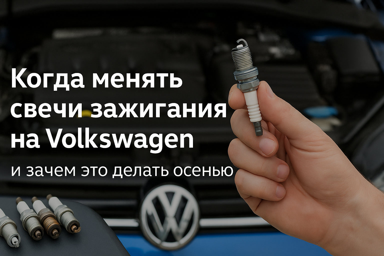 Когда менять свечи зажигания Volkswagen осенью
